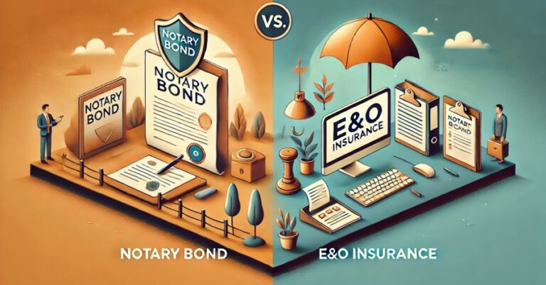 Notary Bond vs E&O Insurance: Why the Difference Matters